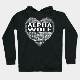 Alpha Wolf Heart Hoodie